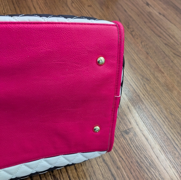Betsey Johnson Quilted Weekender - Picture 6 of 16